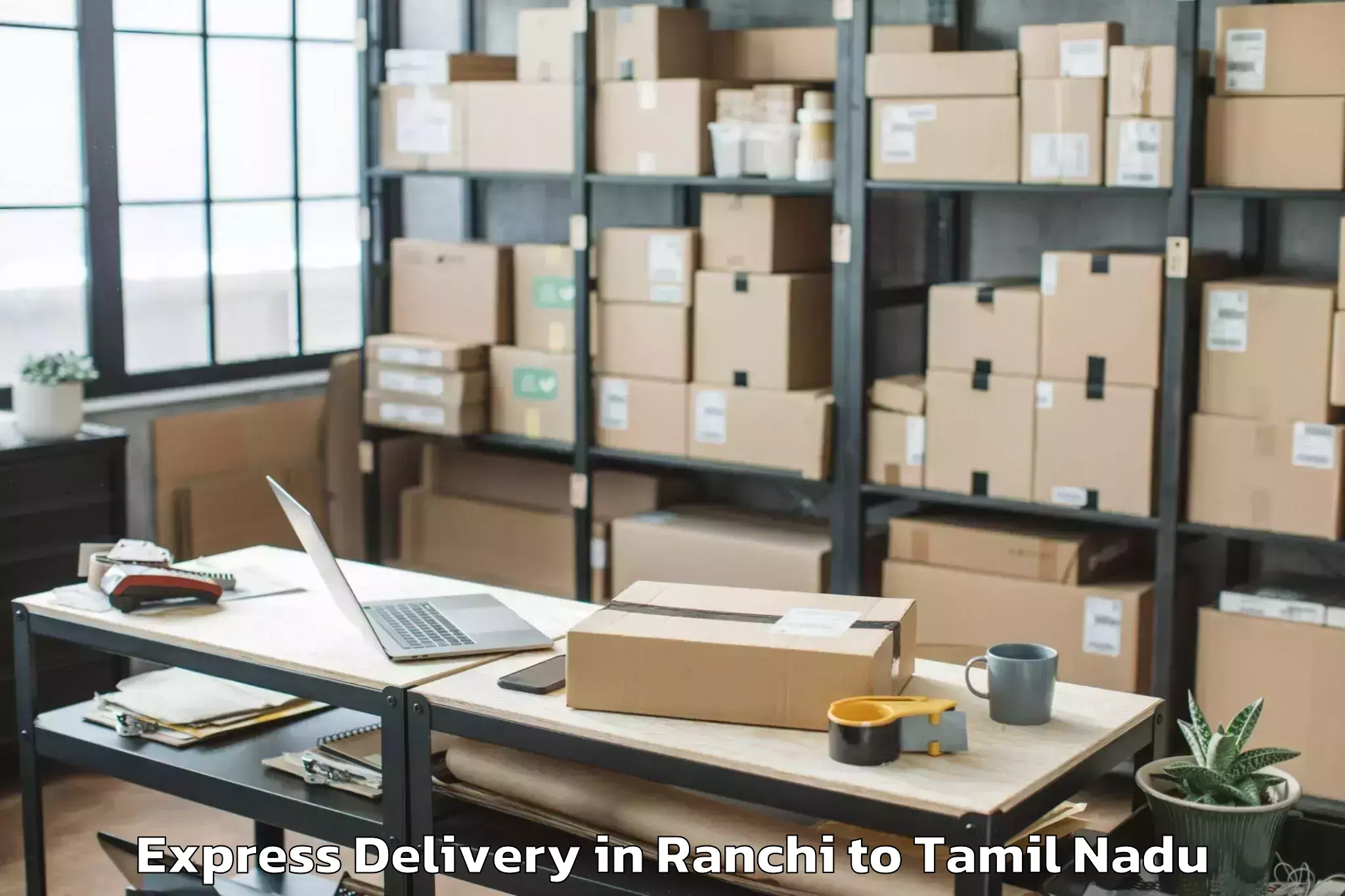 Book Ranchi to Jalarpet Express Delivery Online